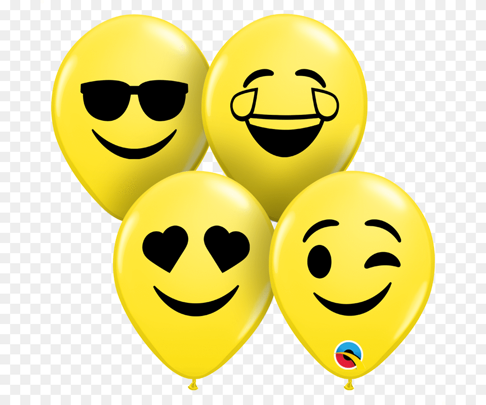 Balloons With Smiley Faces, Accessories, Balloon, Sunglasses, Face Free Transparent Png