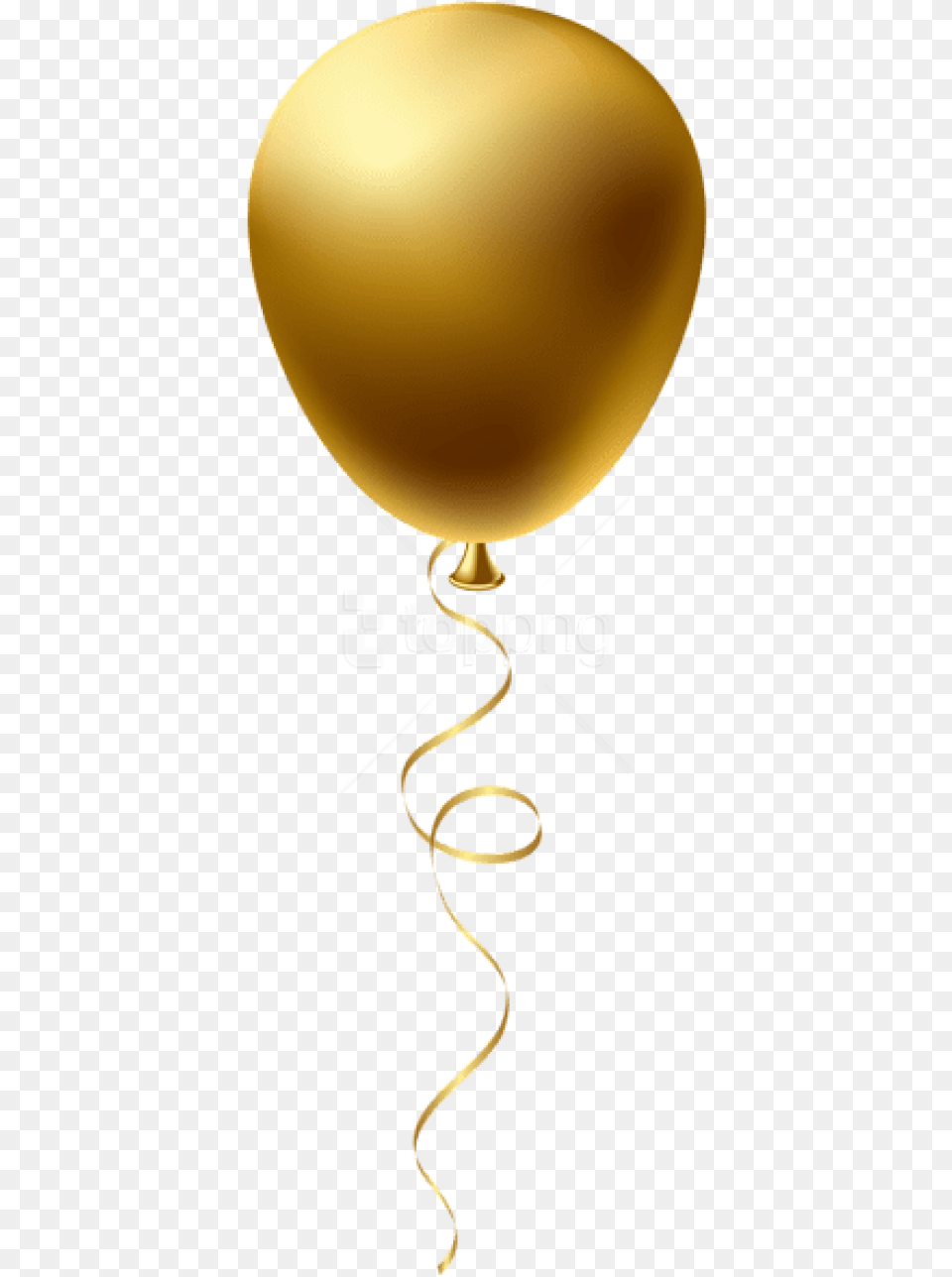 Balloonyellowclip Artillustrationparty Supplysmile Gold Balloons Clip Art, Balloon Free Png