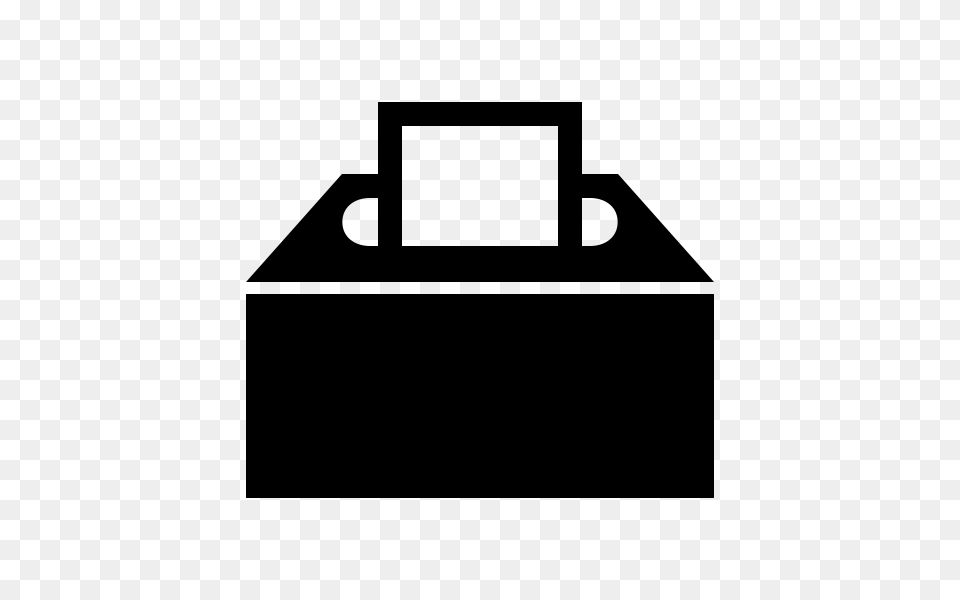 Ballot Box Rubber Stamp Stampmore, Gray Free Png Download