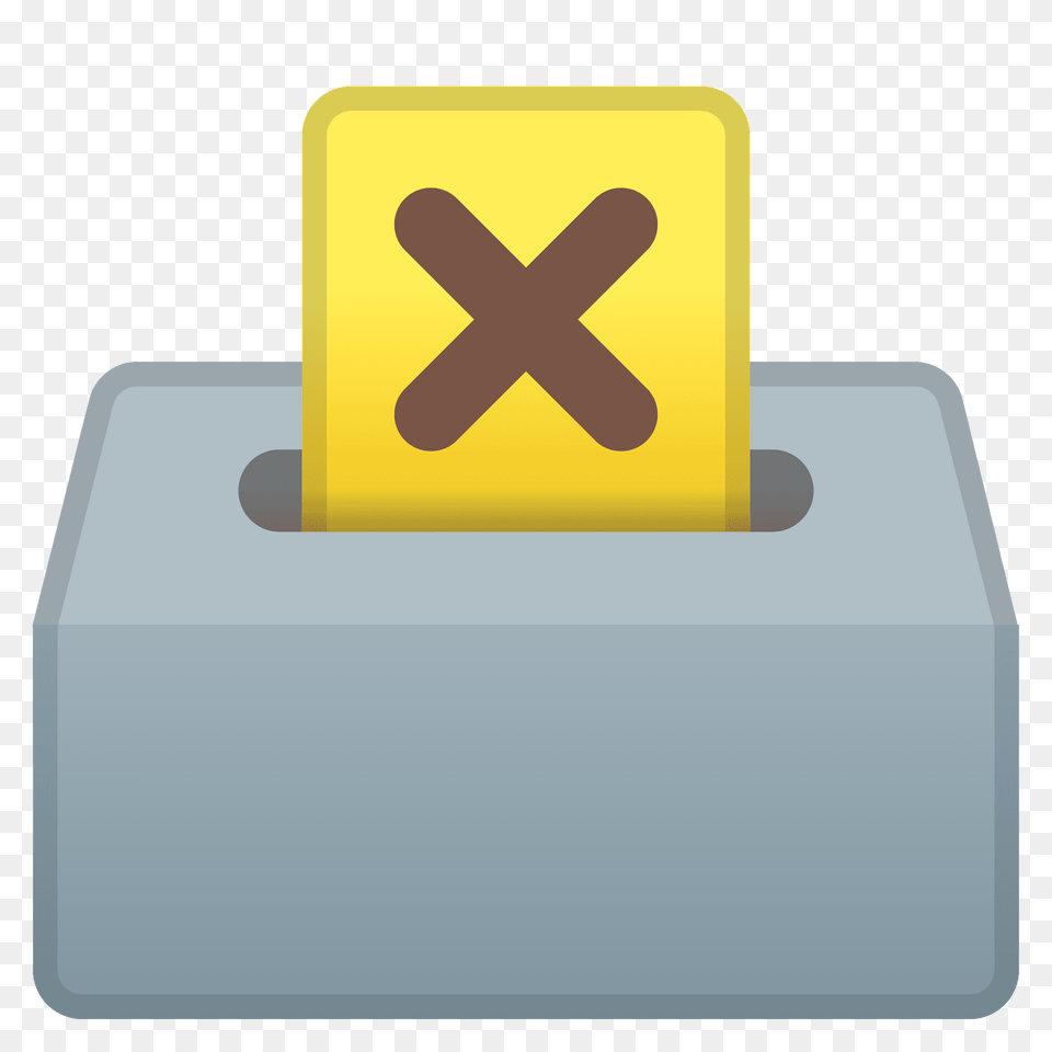 Ballot Box With Ballot Emoji Clipart, Paper, Text Free Png Download