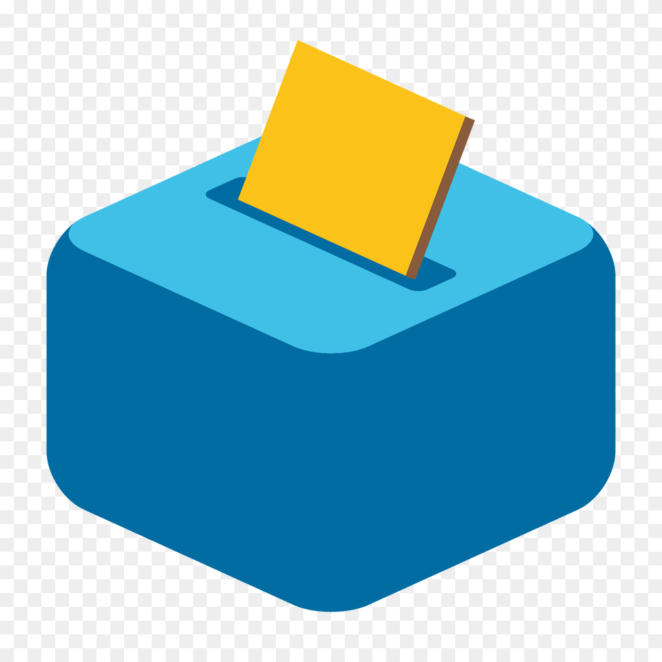 Ballot Box With Ballot Emoji Clipart, Disk, Paper, Text Free Png Download