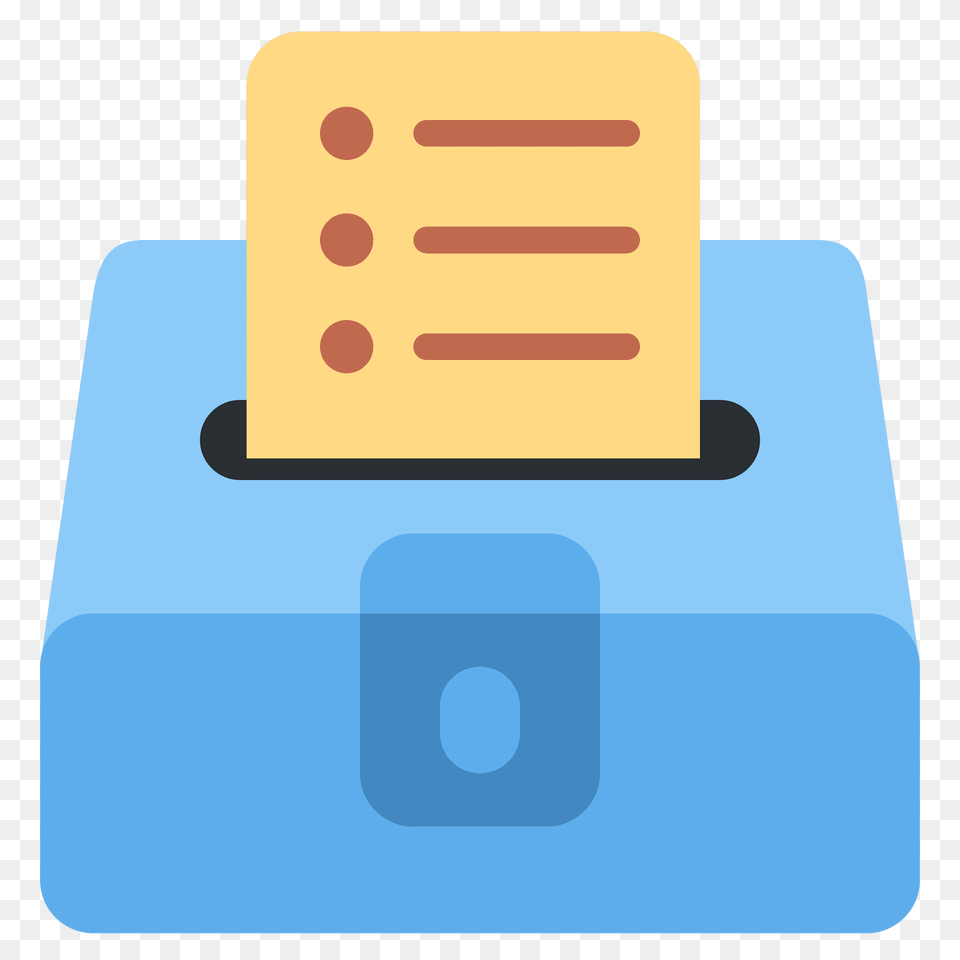 Ballot Box With Ballot Emoji Clipart, Appliance, Device, Electrical Device, Toaster Png