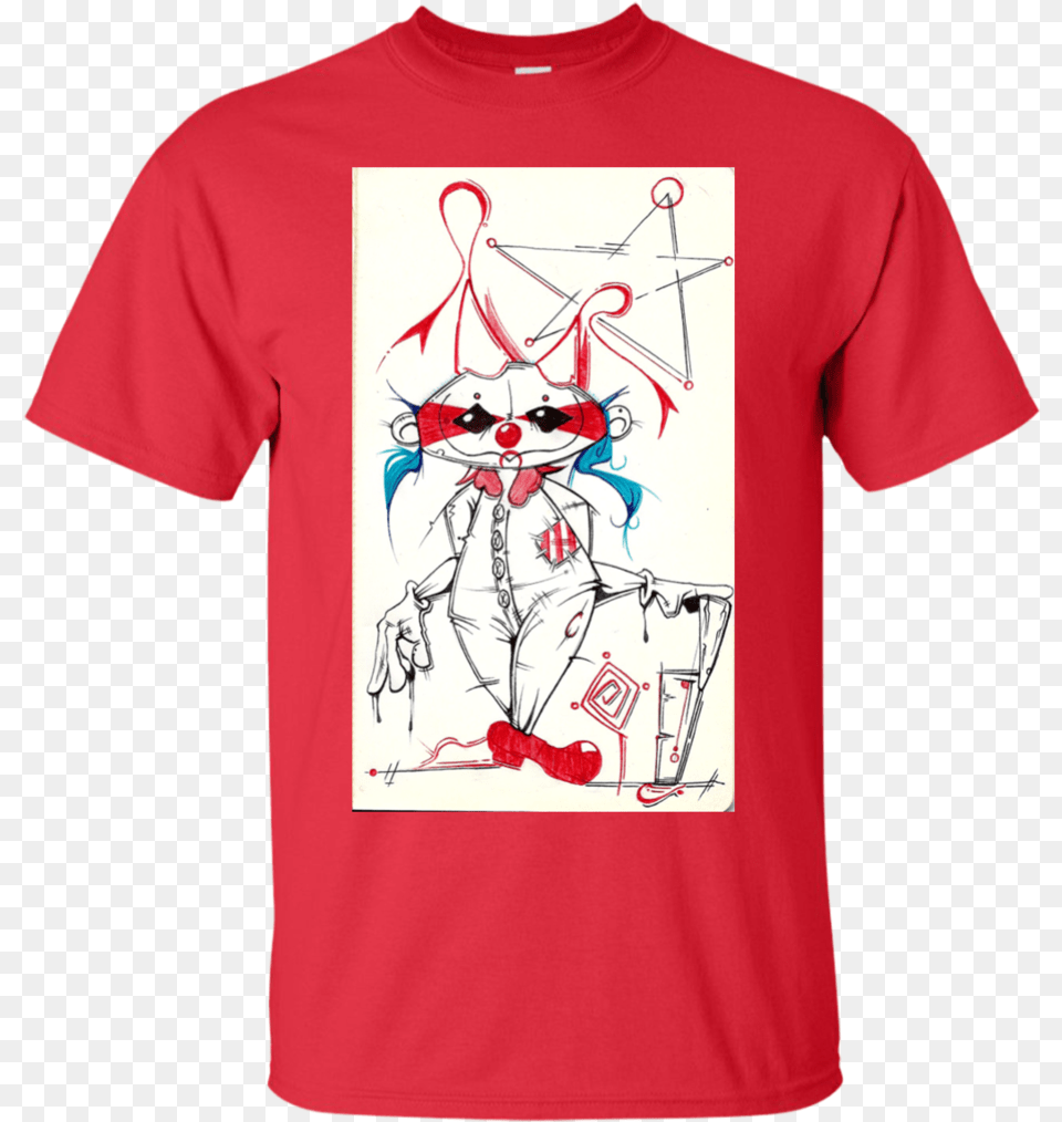 Ballpoint Pen Scary Evil Clown T Shirt, Clothing, T-shirt, Person Png