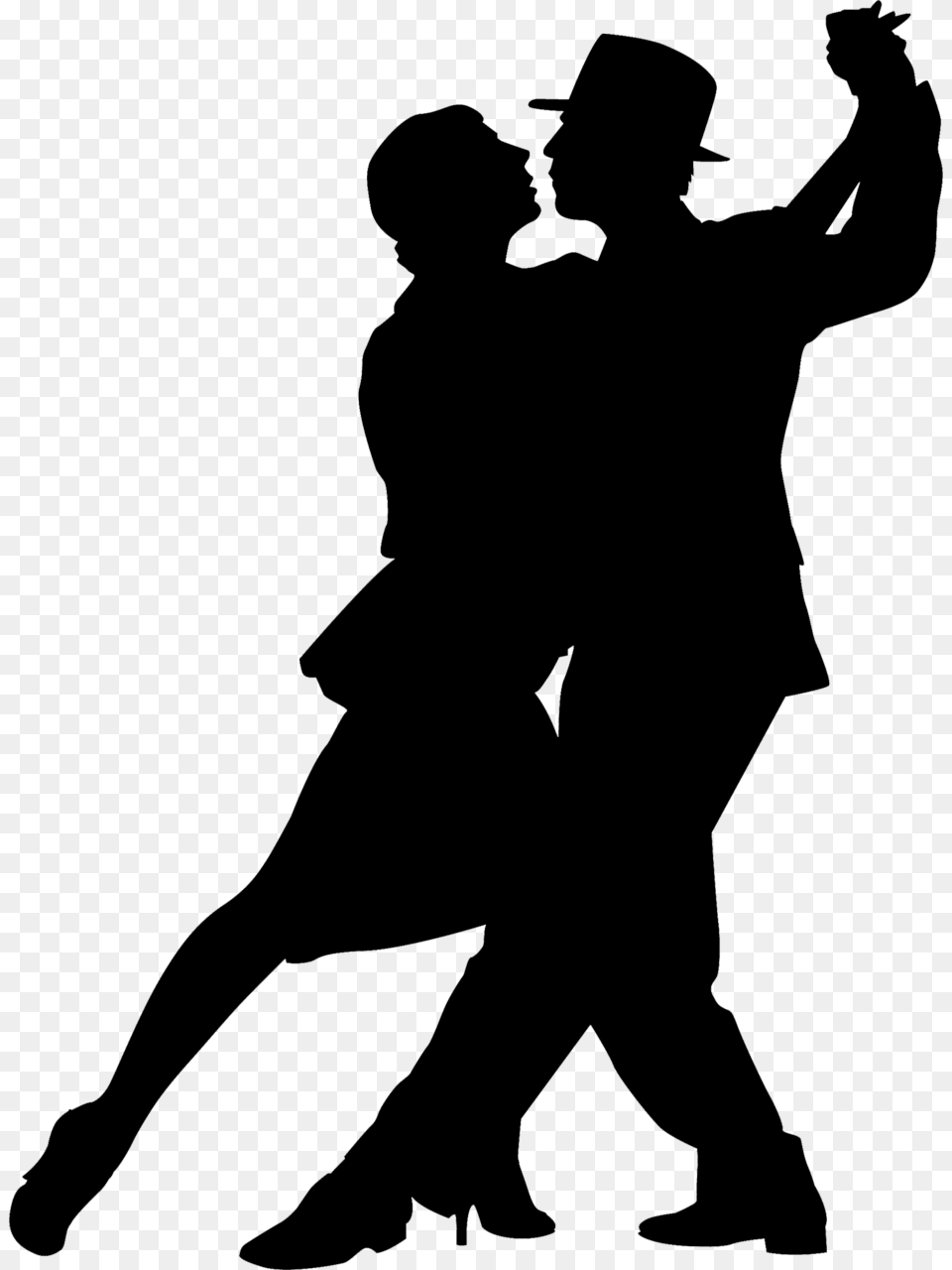 Ballroom Dance Argentine Tango Silhouette Dancers Silhouette, Dance Pose, Dancing, Leisure Activities, Person Free Transparent Png