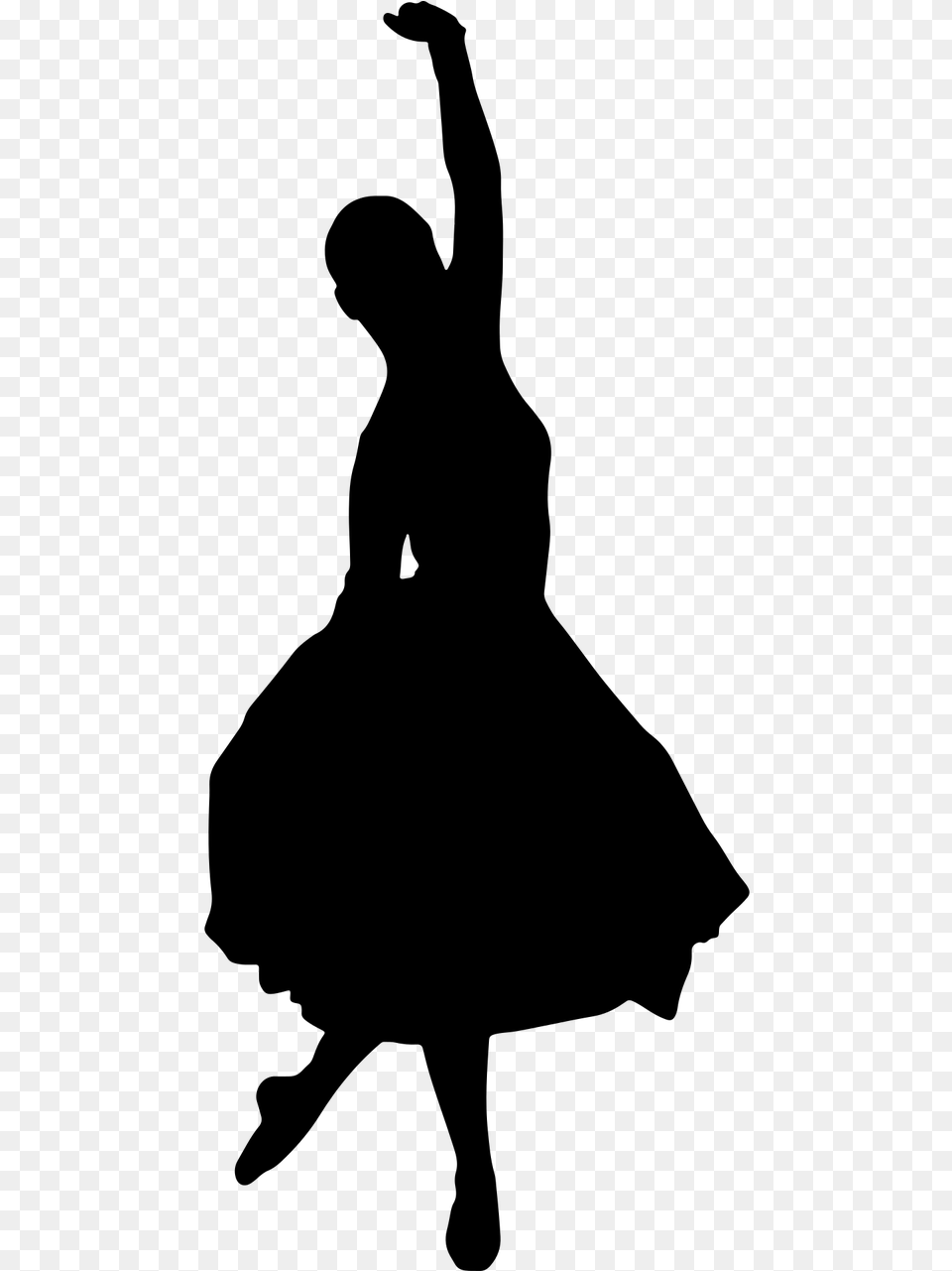 Ballroom Dancing Couple Silhouette Clipart Download Ballroom Dancing Couple Silhouette, Gray Png Image