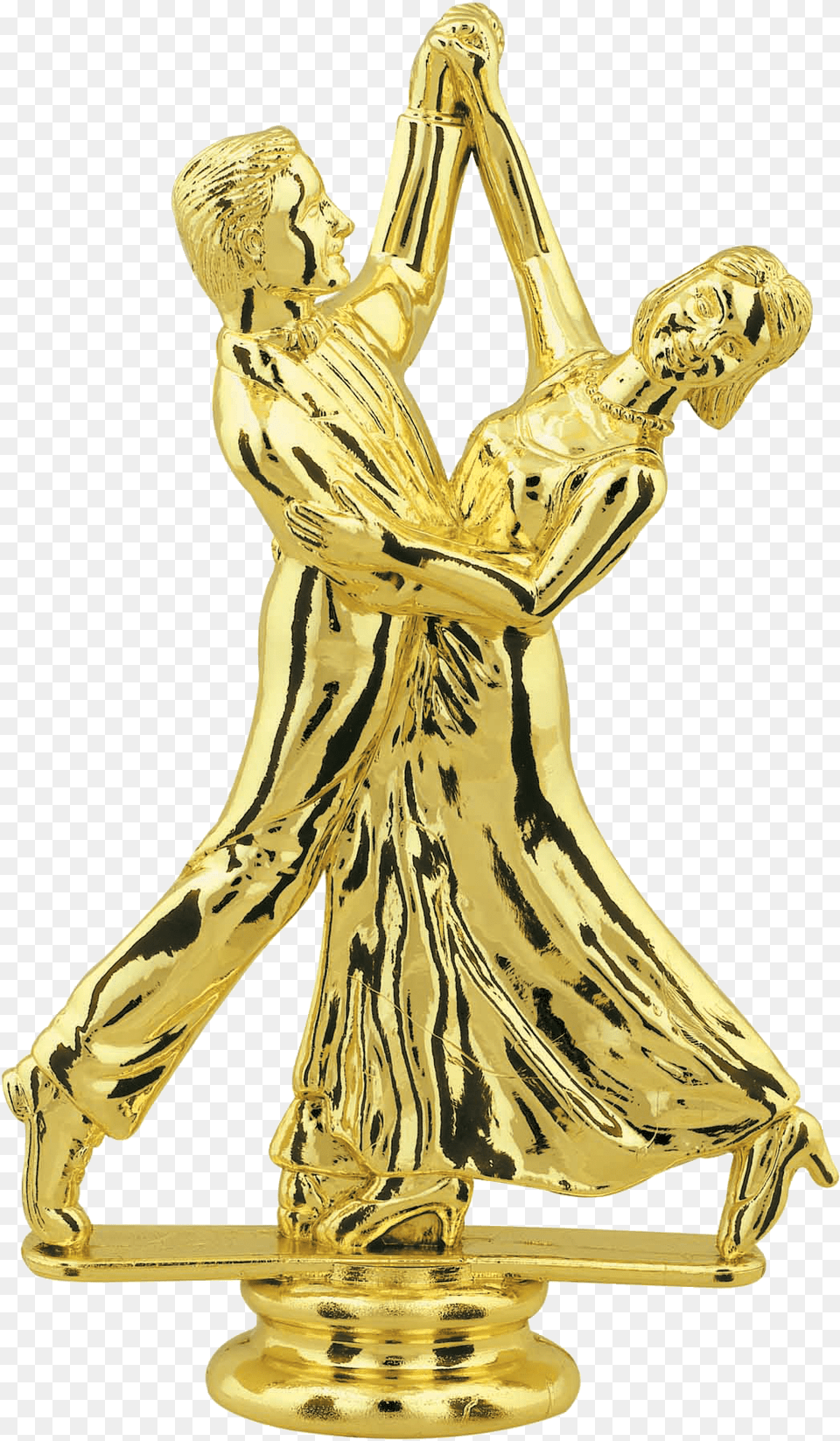 Ballroom Dancing Figure Top Trophy, Gold, Person, Face, Head Free Transparent Png