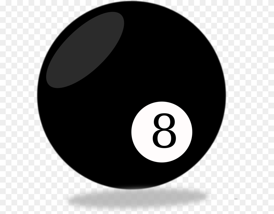 Ballsymbolbilliard Ball Clipart Of Billiards Transparent, Number, Symbol, Text, Lighting Png