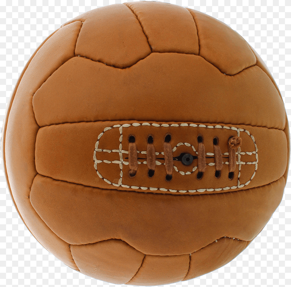 Baln De Ftbol Retro De Cuero Con Grabado, Ball, Football, Soccer, Soccer Ball Png Image
