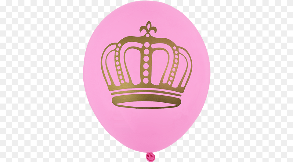 Balo Coroa Real Rosa Coroa Dourada Com Fundo Rosa, Accessories, Jewelry, Balloon, Crown Png Image