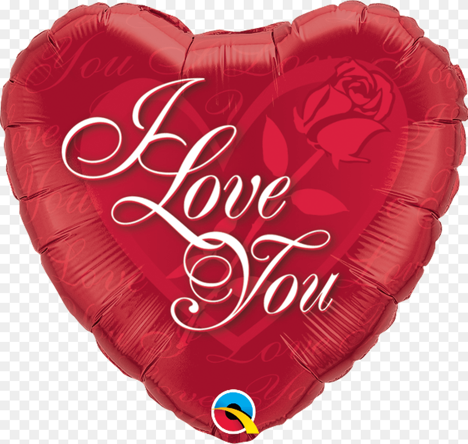 Balo Metalizado Eu Te Amo Com Rosa Vermelha 18 Polegadas Love You, Heart, Balloon Png