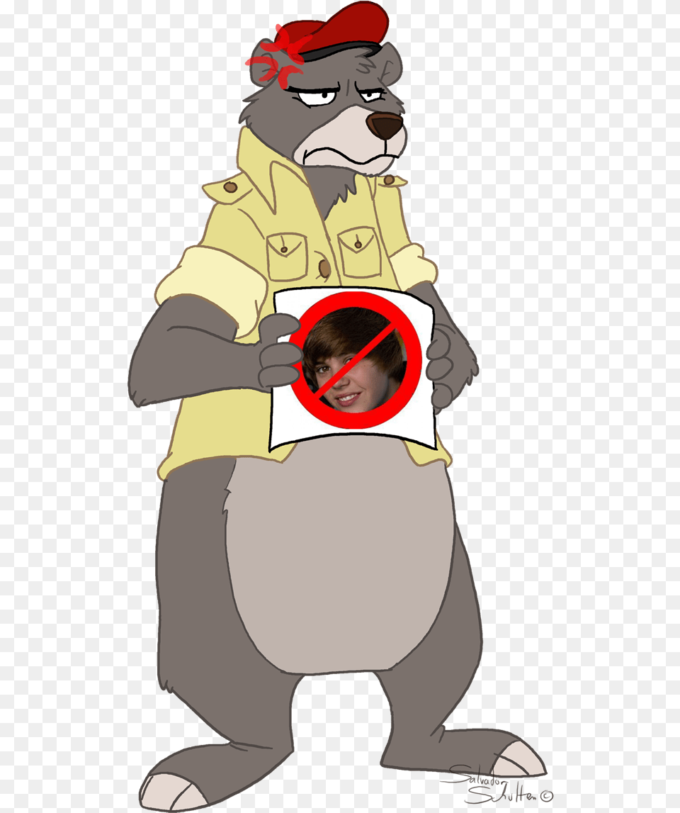 Baloo Hates Justin Bieber, Publication, Comics, Book, Person Free Png Download