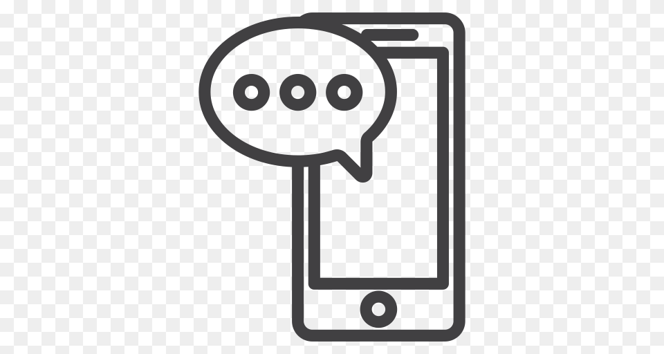 Baloom Cellphone Communication Talk Text Texting Icon, Electronics Free Png