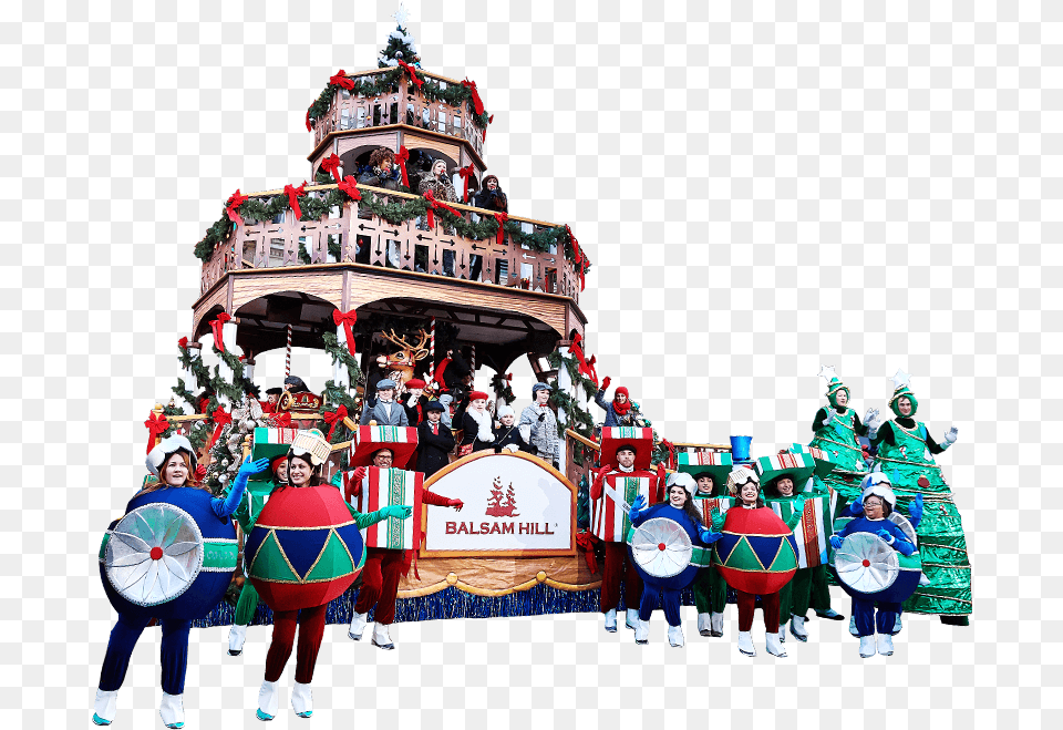 Balsam Hill Float Macys Parade, Adult, Person, Woman, Female Free Transparent Png