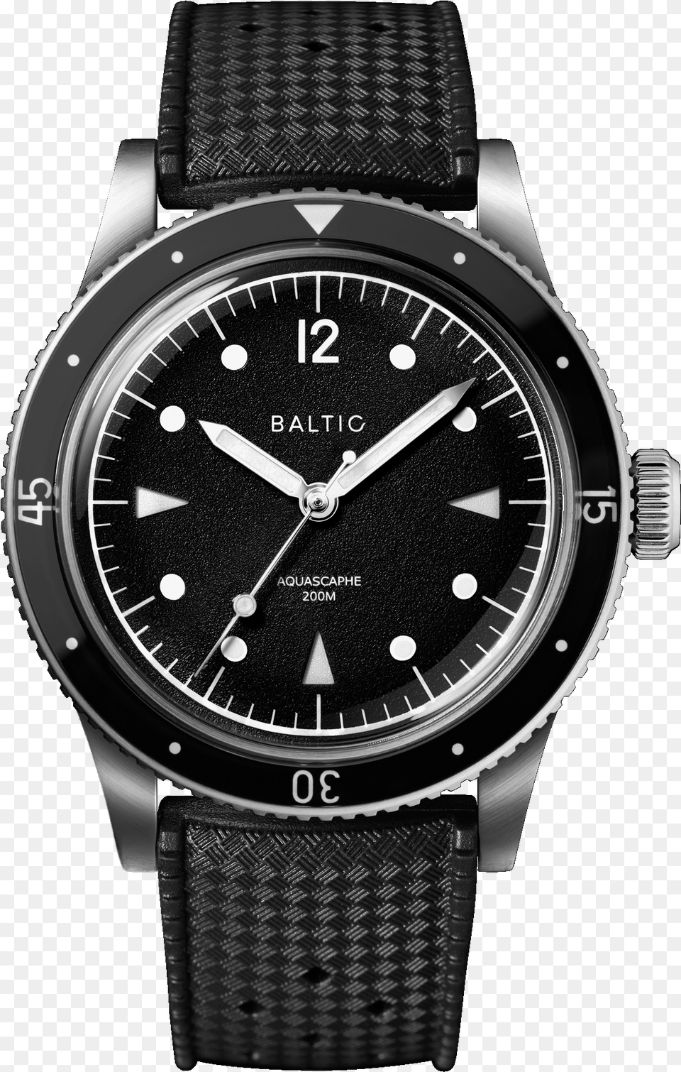 Baltic Aquascaphe Black And Silver, Arm, Body Part, Person, Wristwatch Free Png