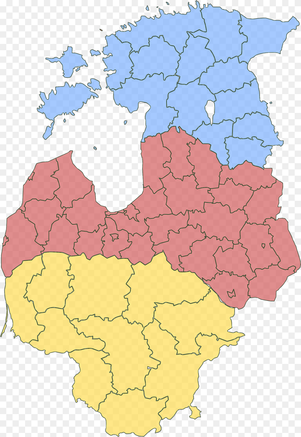 Baltic States Administrative Subdivisionssrc Https Baltic States, Chart, Map, Plot, Atlas Free Png Download