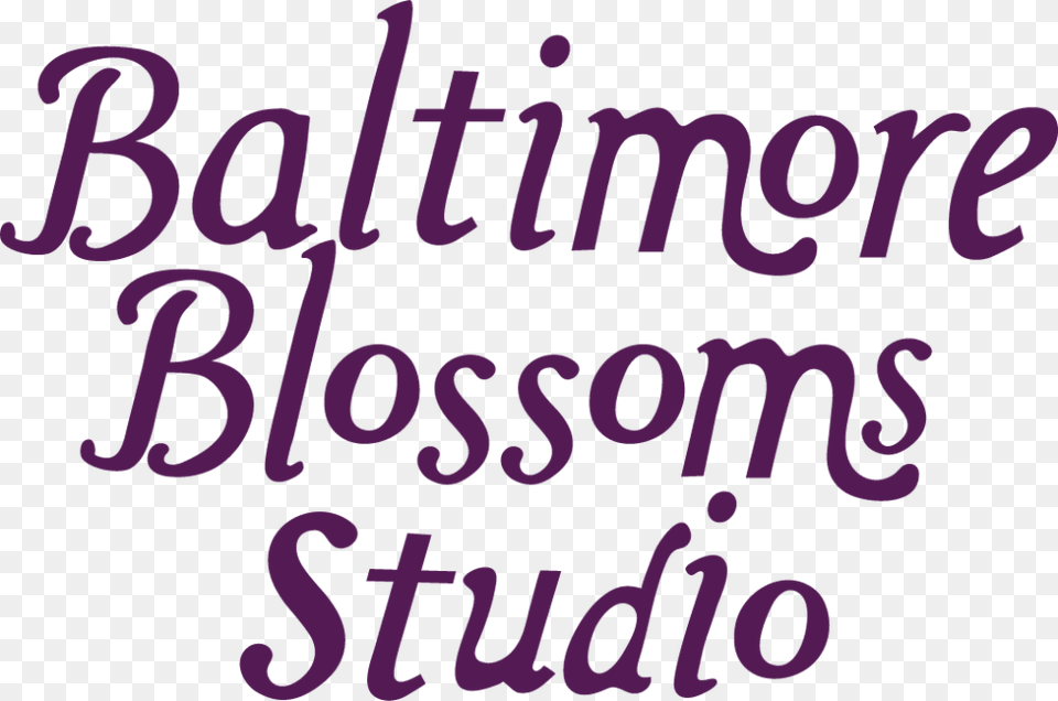 Baltimore Blossoms Studio Poster, Letter, Text Free Png Download