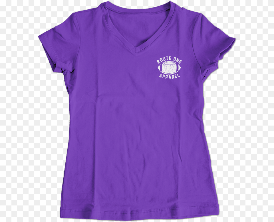 Baltimore Football Home Team Crab Back Print Purple Ladies V Neck Shirt Short Sleeve, Clothing, T-shirt Free Png Download