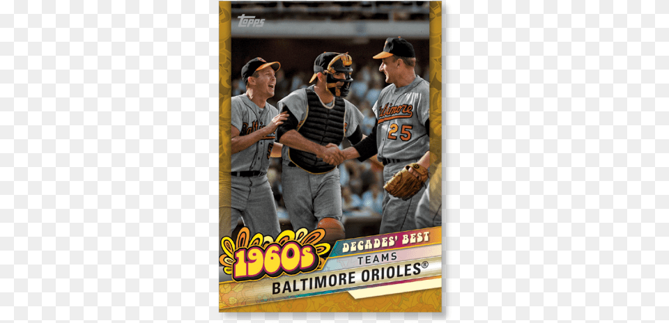 Baltimore Orioles 2020 Topps Series 1 Decades Best Poster, Sport, Baseball, Person, Baseball Glove Free Png