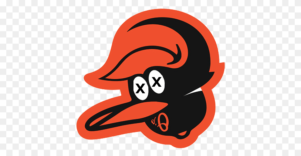 Baltimore Orioles Baseballs Dead Bird Urinatingtree, Helmet, Clothing, Hardhat Png