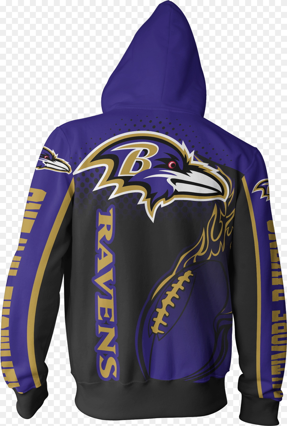 Baltimore Ravens, Clothing, Coat, Hood, Hoodie Png Image