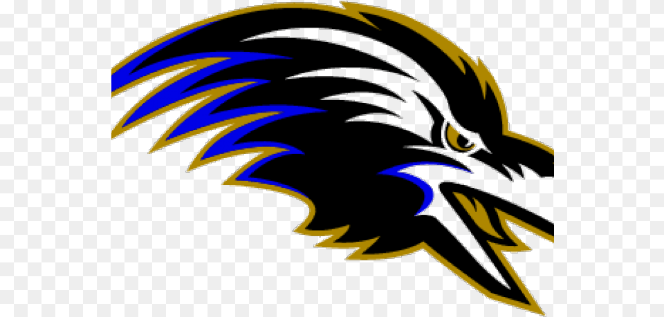 Baltimore Ravens Alternate Logo, Animal, Beak, Bird, Blackbird Png Image