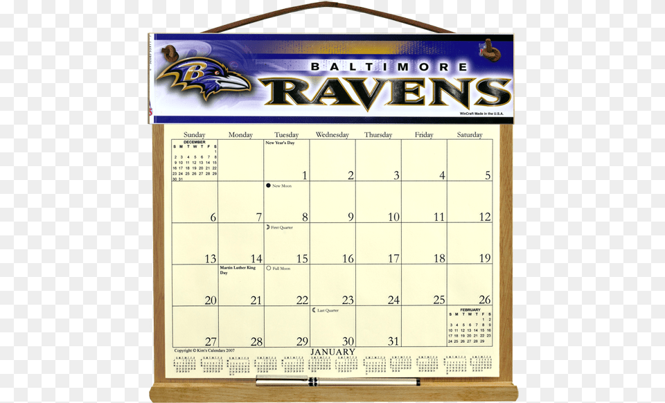 Baltimore Ravens Calendar Holder Baltimore Ravens Nfl 12quotx3quot Bumper Sticker, Text Png Image