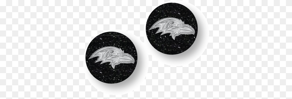 Baltimore Ravens Glitter Logo Nfl Silver Post Stud Earrings Bald Eagle, Smoke Pipe, Symbol Png Image