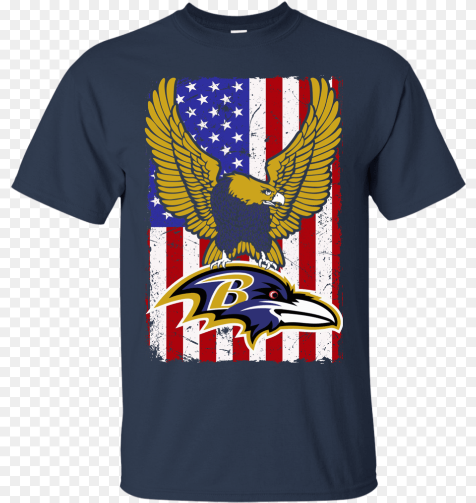 Baltimore Ravens Shirts Flag Usa Ravens Logo Team T Gucci Mickey Mouse Tee Shirt, Clothing, T-shirt, Animal, Bird Png