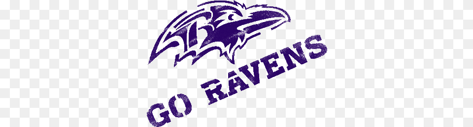 Baltimore Ravens Spray Chalked Logo For Nfl Football Fans Baltimore Ravens Game Day Free Png Download