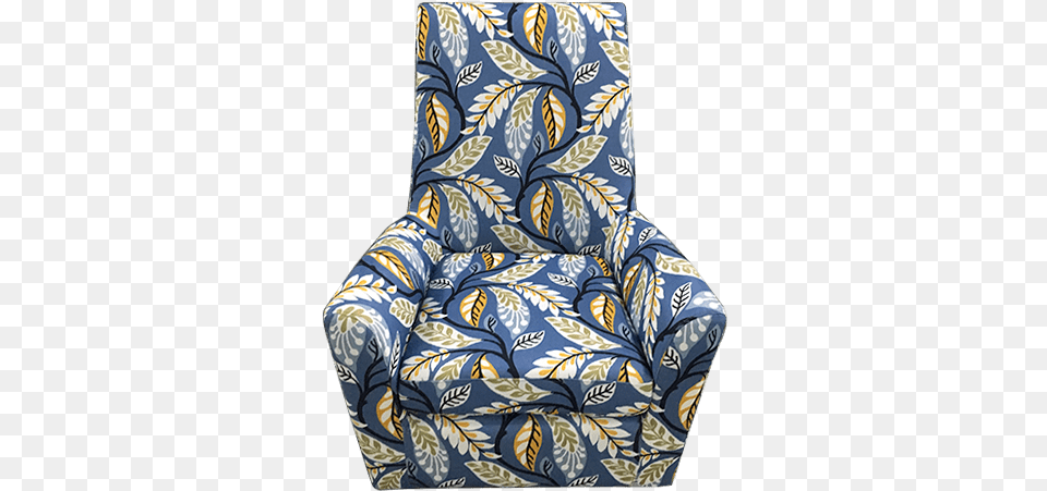 Balvano Chair Yellow Blue Flower In Furniture Stores North Paisley, Armchair Free Transparent Png