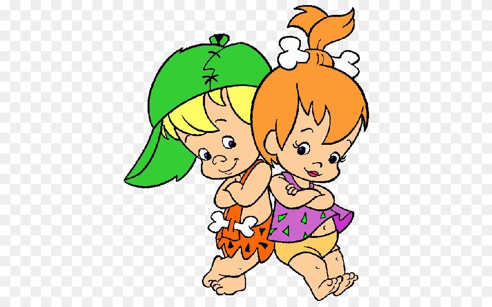 Bam Bam Rubble And Pebbles Flintstone, Baby, Person, Face, Head Png Image
