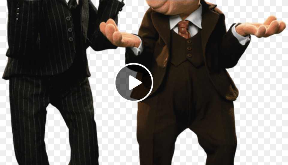 Bam Bam Sound Waldorf And Statler, Accessories, Tie, Suit, Person Free Png Download