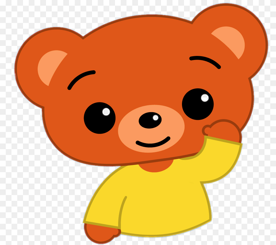 Bam The Bear Waving, Baby, Person, Toy Png Image