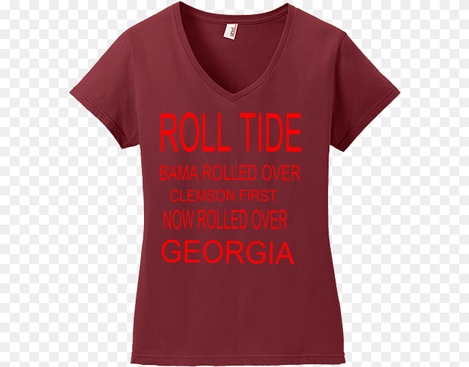 Bama Rolled Over Clemson First Now Rolled Ove Bama T Shirt, Clothing, T-shirt, Maroon Free Transparent Png