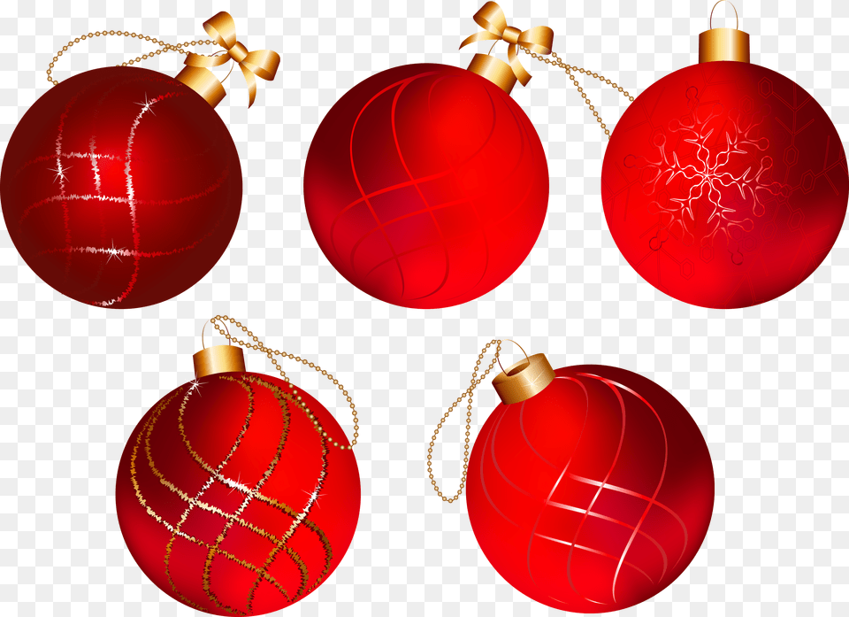 Bambalinas De Navidad Bolas De Navidad Rojas, Accessories, Ornament, Lighting, Cricket Ball Png Image