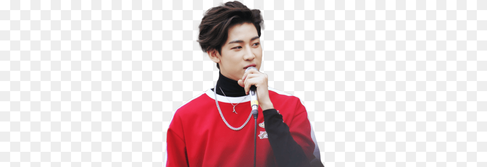 Bambam And Got7 Image Got7 Bam Bam, Microphone, Electrical Device, Person, People Png