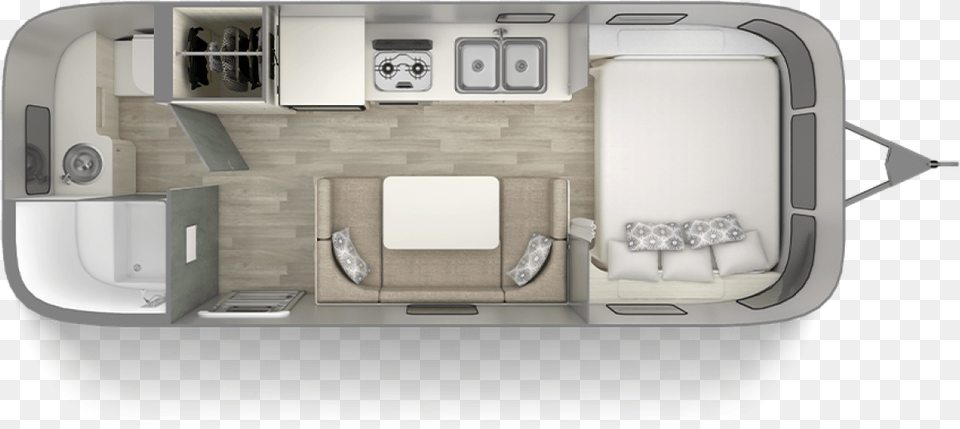 Bambi 22fb Floor Plan 2020 Airstream Bambi, Home Decor, Cushion, Couch, Furniture Free Transparent Png