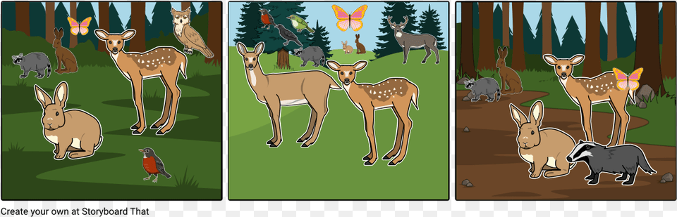 Bambi Cartoon, Animal, Deer, Mammal, Wildlife Png Image