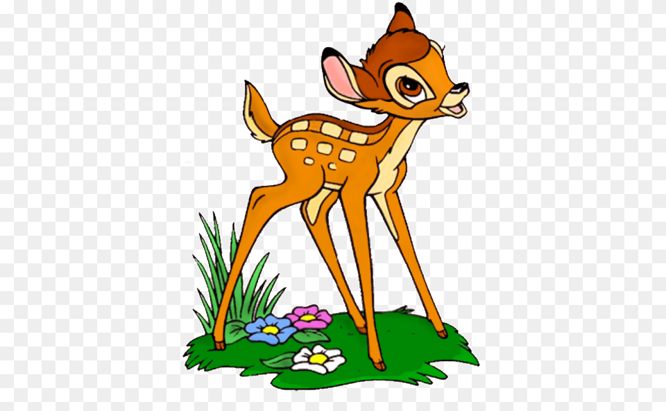 Bambi Disney Cartoon Characters, Animal, Deer, Mammal, Wildlife Png Image