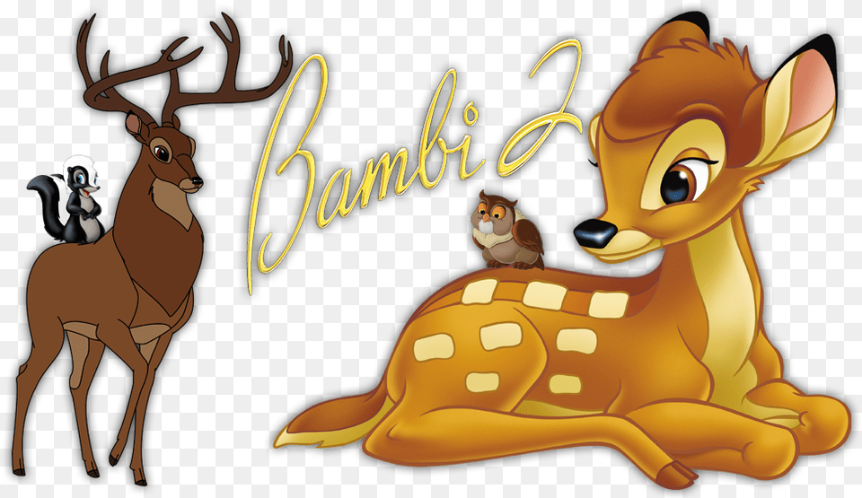 Bambi Ii Disney Characters Transparent Background, Animal, Mammal, Wildlife, Deer Free Png Download
