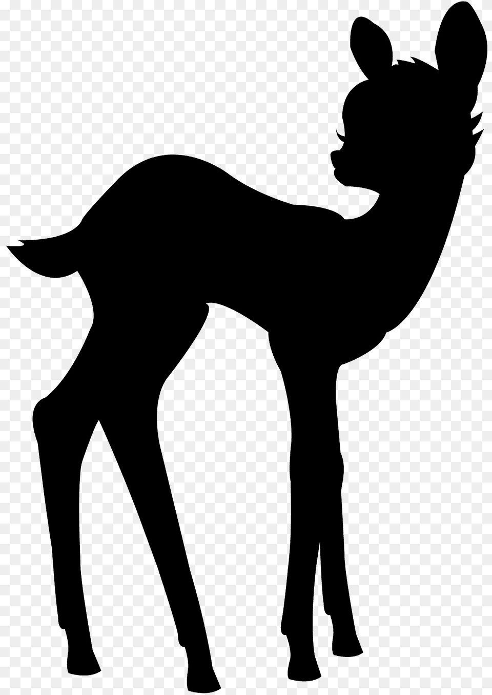 Bambi Silhouette, Animal, Mammal, Person Free Png Download