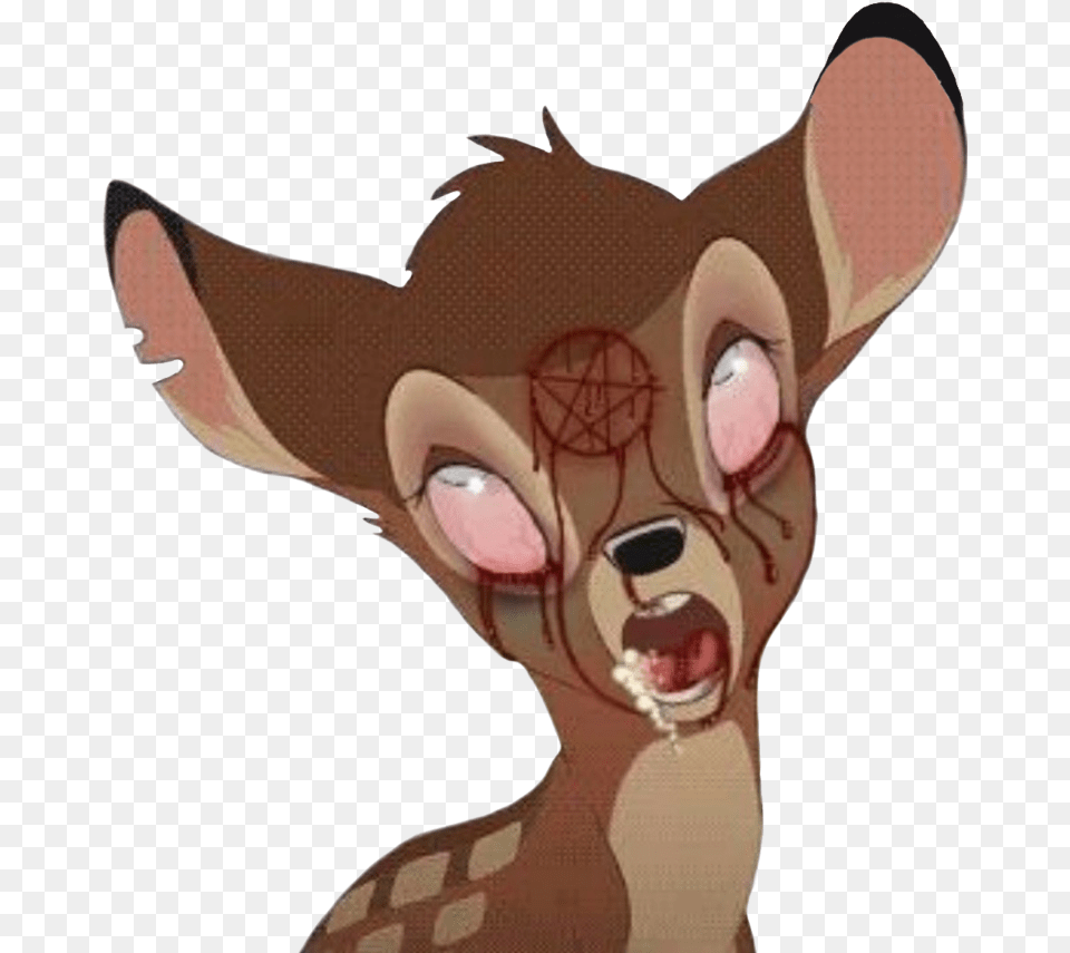 Bambi Sticker Bambi Zombie, Animal, Deer, Mammal, Wildlife Free Png