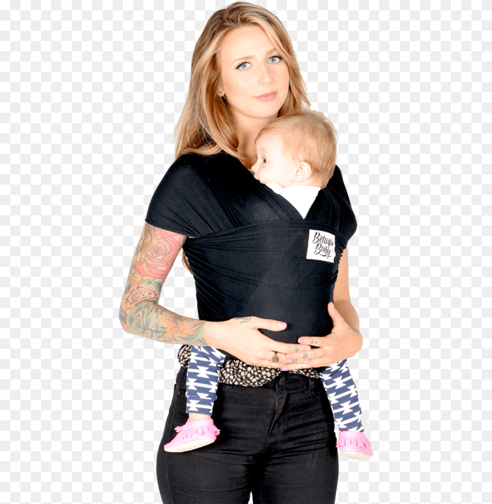 Bamboo Baby Wrap Carrier Beluga Baby Wrap Review, Adult, Tattoo, Skin, Person Png Image