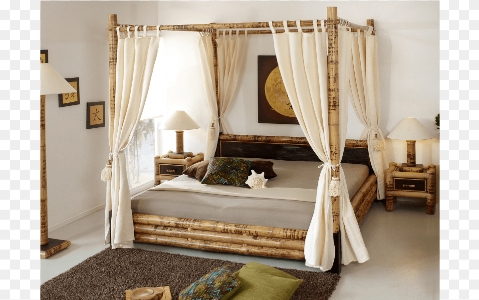 Bamboo Bed Canopy Canopy Bamboo Beds, Room, Indoors, Furniture, Bedroom Png