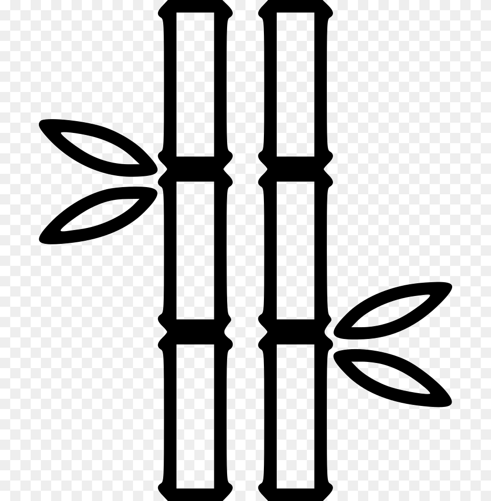 Bamboo Comments Icon, Stencil, Bow, Weapon, Plant Free Png Download