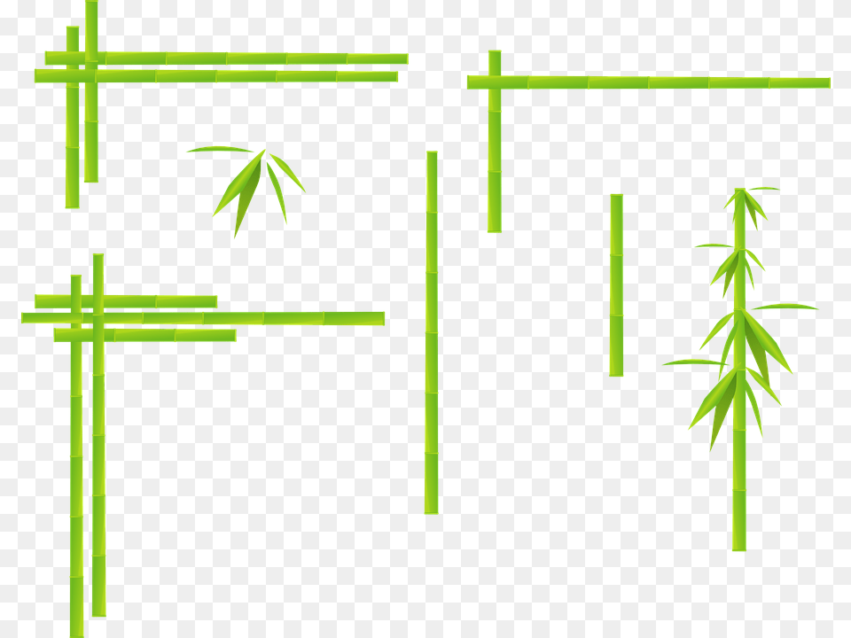 Bamboo Corner Design, Plant Png