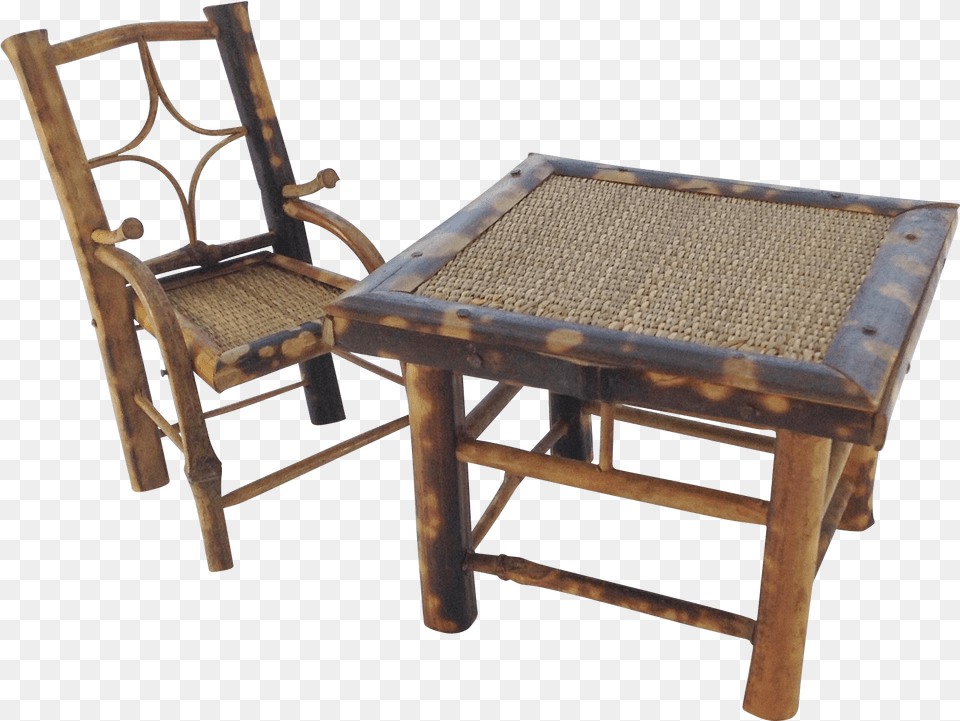 Bamboo Frame Chair, Furniture, Table Free Png Download