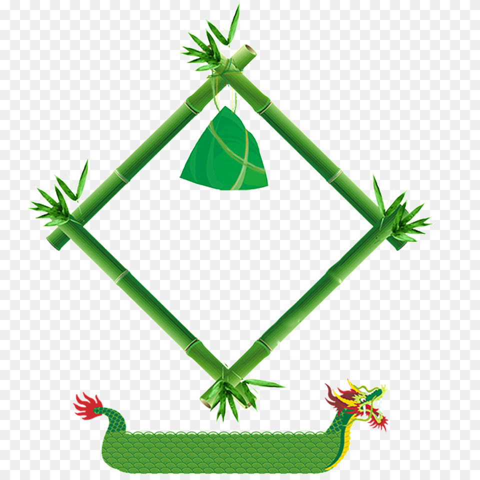 Bamboo Hand Painted Dumpling Dragon Boat Dragon Boat Festival, Green, Leaf, Plant, Device Free Png