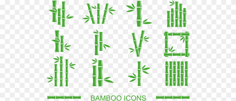 Bamboo Icons Vector Symmetry, Plant, Green, Text Free Transparent Png