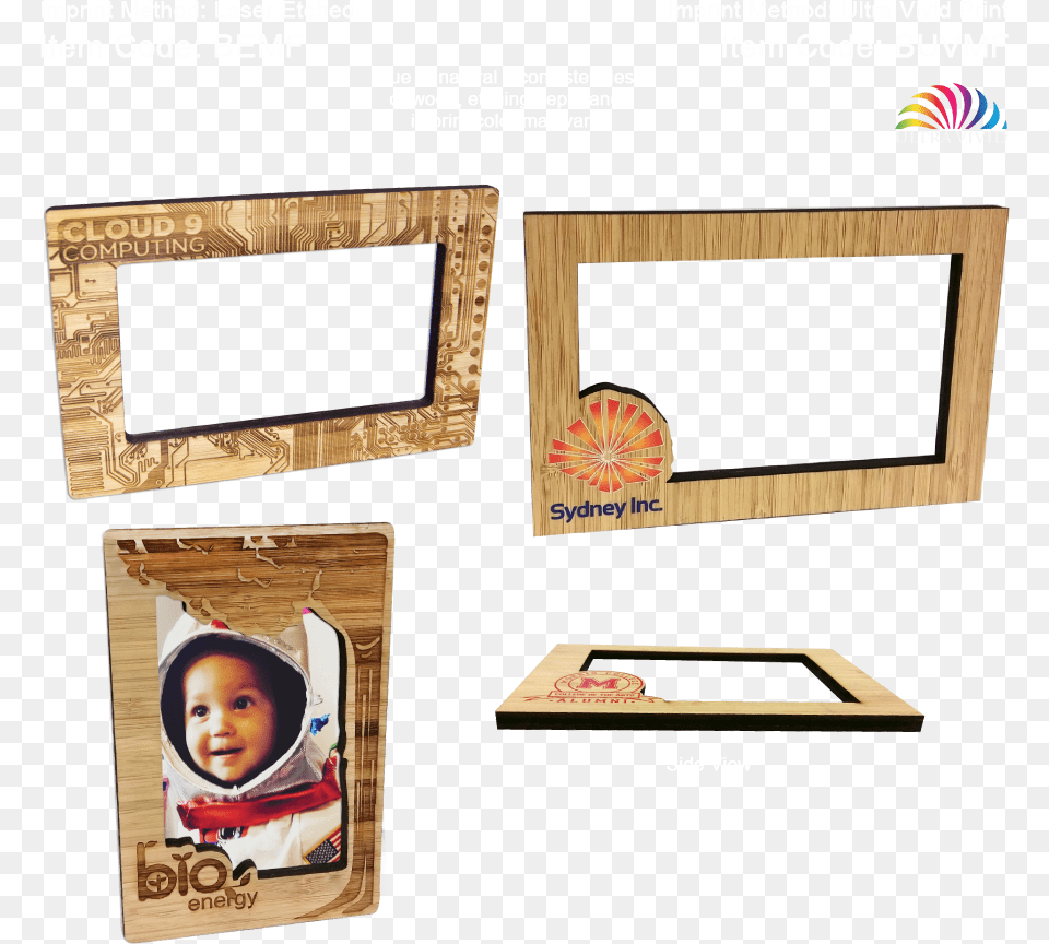 Bamboo Magnet Frames Child, Baby, Person, Face, Head Free Png Download